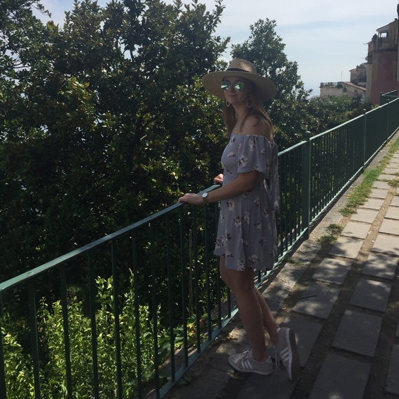 Lilac floral backless mini dress - Picture 7 of 7